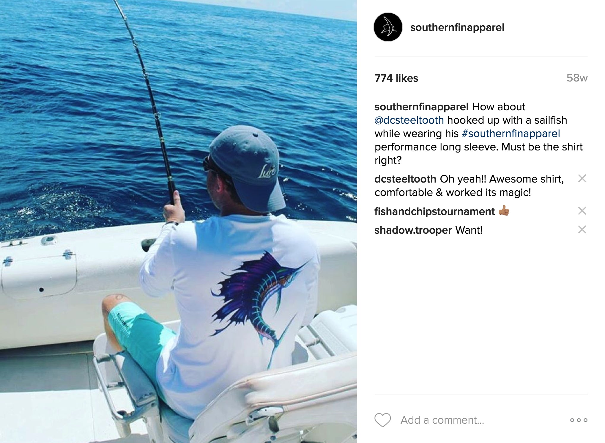 FishHuge Bull Redfish, Performance Sun Shirt, Long Sleeve - Fish