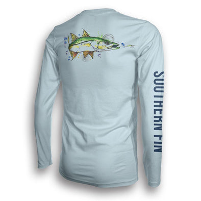 Performance Fishing Shirt Long Sleeve (Largemouth Bass) - Southern Fin  Apparel - A Local Fishing Apparel Br…